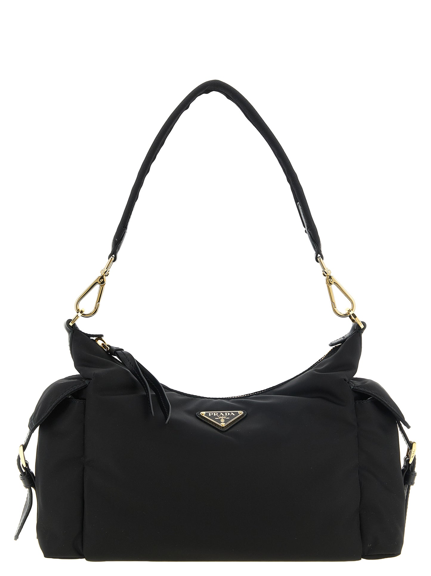 Black Polyamide Shoulder Bag