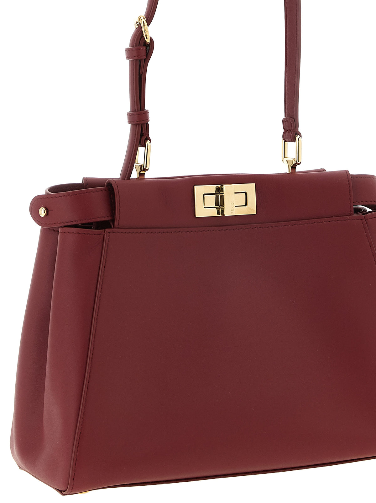 Bordeaux Lamb Leather Shoulder Bag
