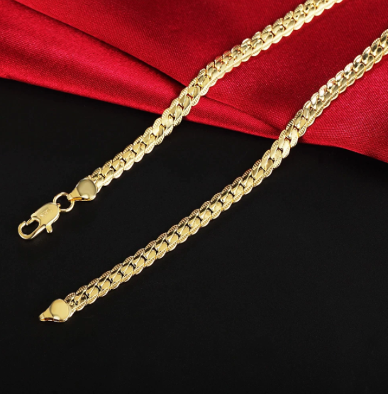 925 18/20/24 Inch 18k Gold Plated Necklace