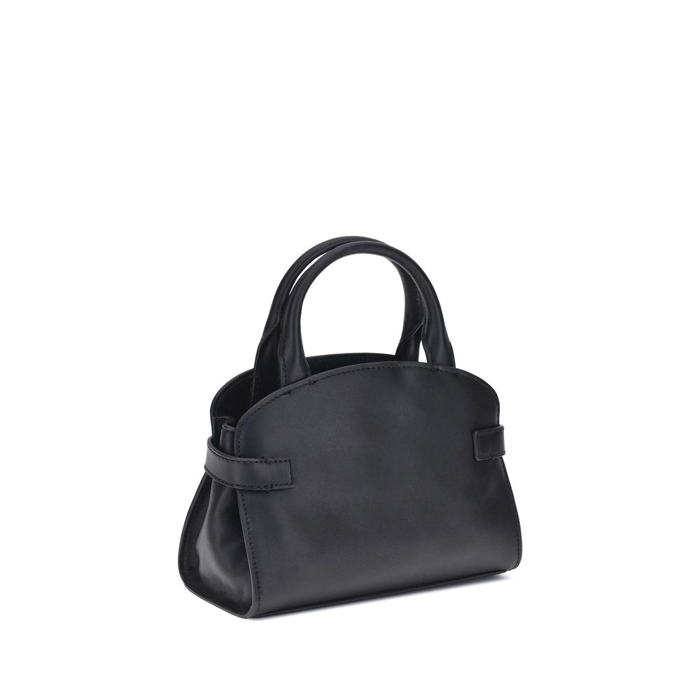 Black Calf Leather Bos Taurus Handbag