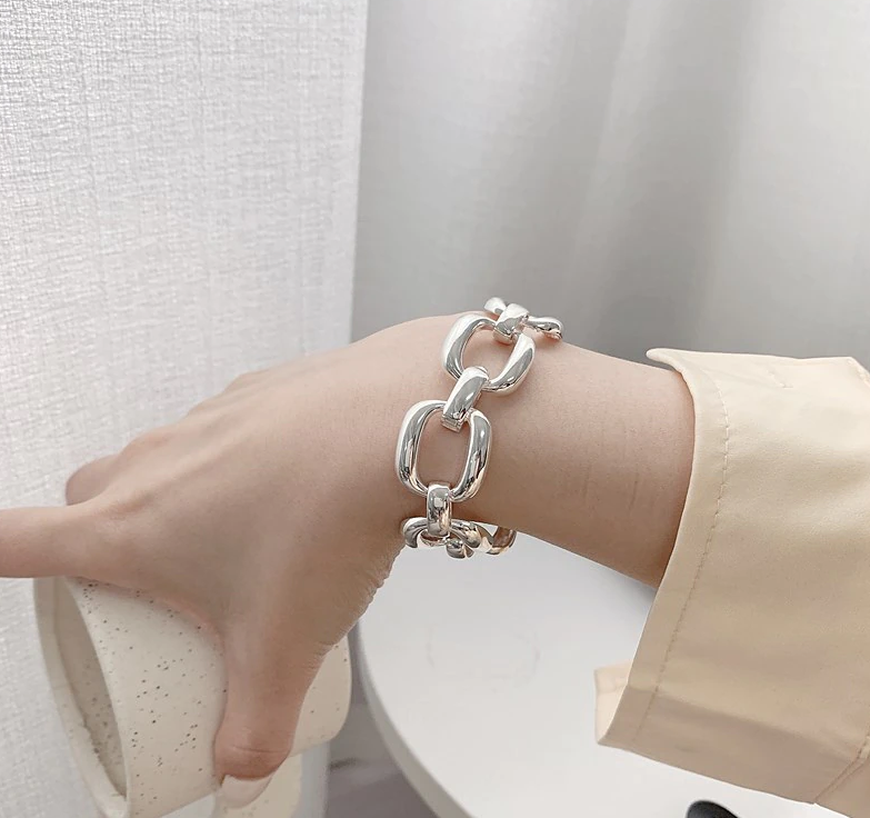 Vintage Thick Chain Bracelet for Women
