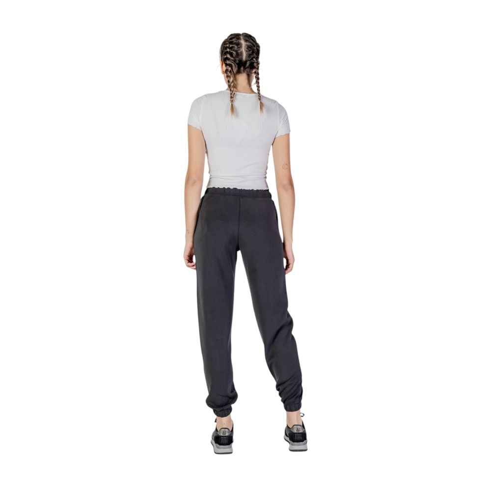 Black Polyester Joggers (Workout Pants)