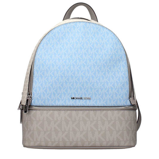 Beige Fabric Backpack