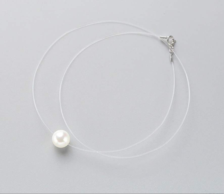 Crystal\Pearl Choker Necklace