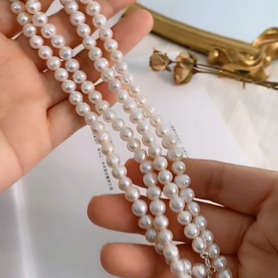 Choker Natural Freshwater Pearl Necklace