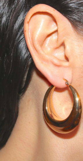 18k Gold Plated Hoop Earrings