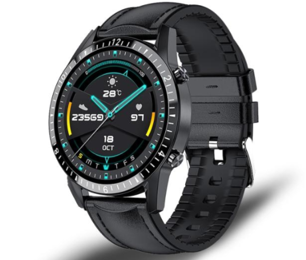 Bluetooth Smart Watch for Android, 1 Count, Black Case with Black Band