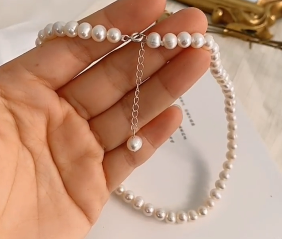 Choker Natural Freshwater Pearl Necklace