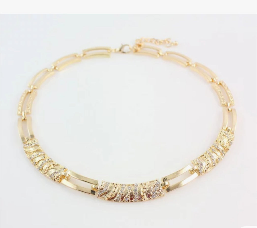 CZ Crystal Mixed Jewelry Set, Includes Necklace, Earrings, Bracelet
