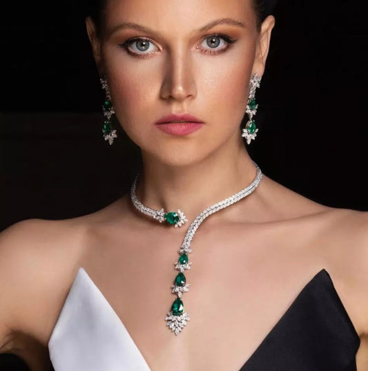 Suytable Luxury 4pc Lab Grown Jewelry Set
