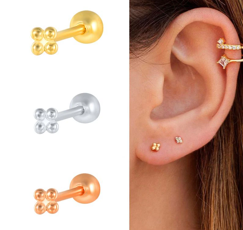 Cute Sterling Silver Stud Earrings