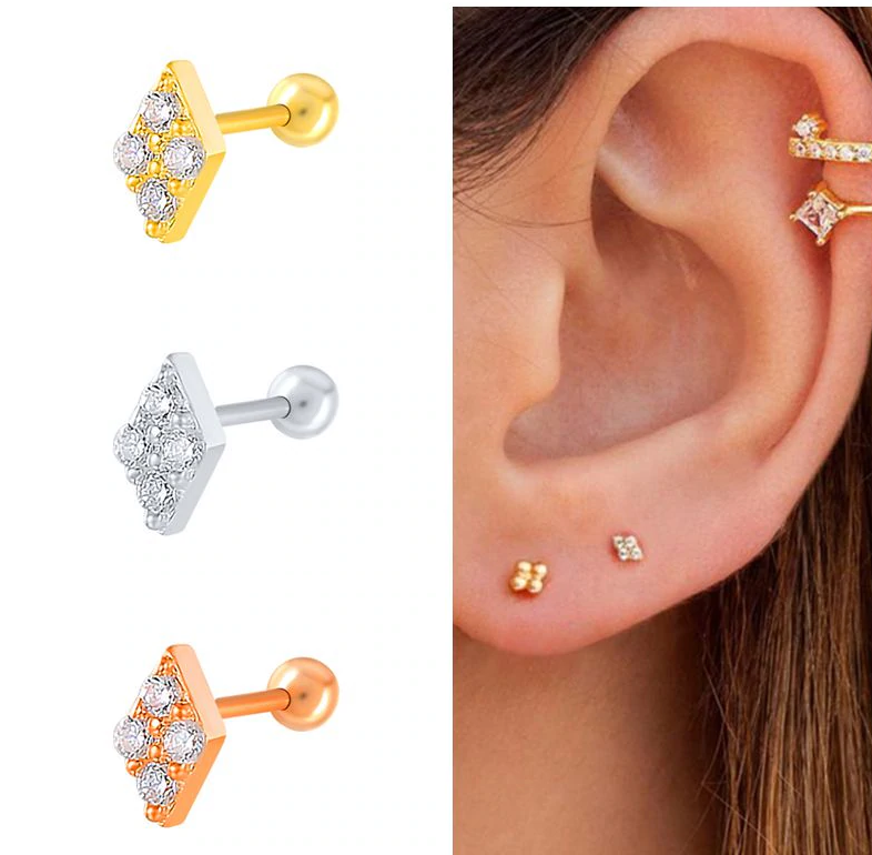 Cute Sterling Silver Stud Earrings