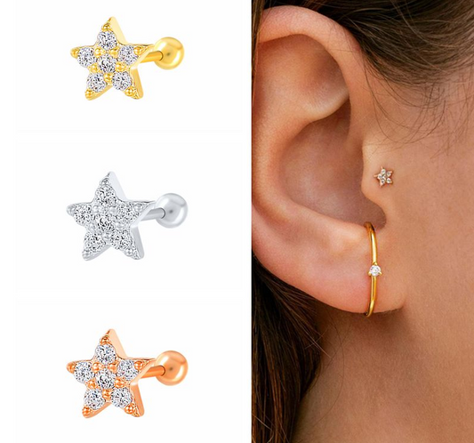 Cute Sterling Silver Stud Earrings