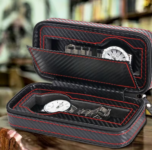 2 to 4 Grids Travel  Watch Box, Jewelry Case