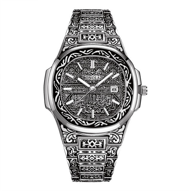 Golden Retro Men's Dress Watch