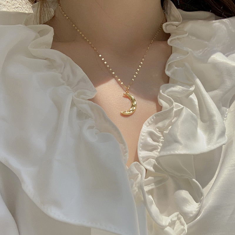 Gold Double Chain Choker Necklaces