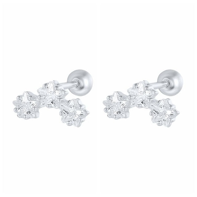Cute Sterling Silver Stud Earrings