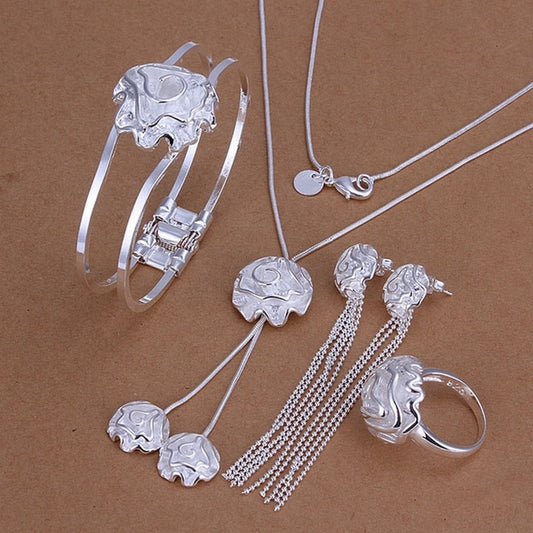 Suytable Sterling Silver Mixed Piece Jewelry Set