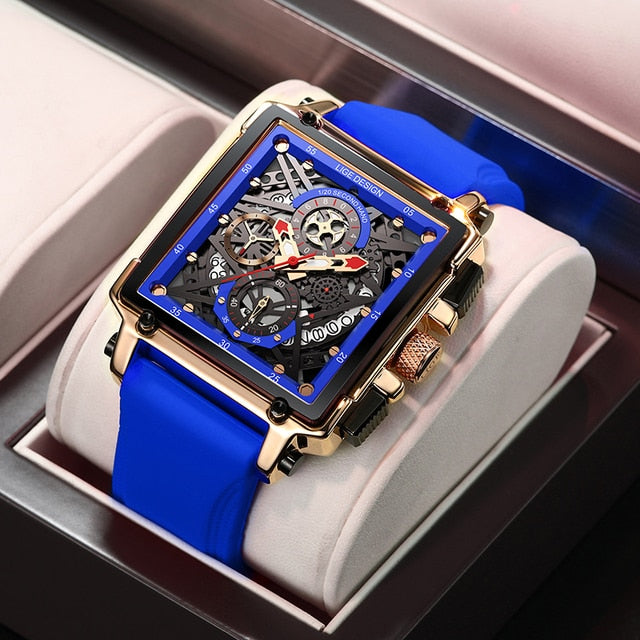 New Hollow Square Men's Dress Watch