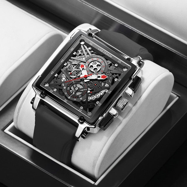 New Hollow Square Men's Dress Watch