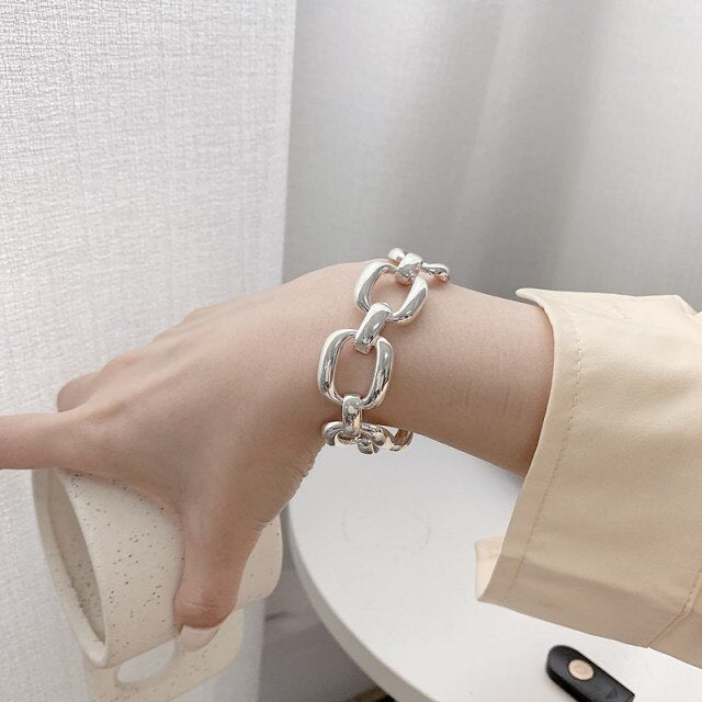 Vintage Thick Chain Bracelet for Women
