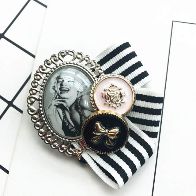 Retro Camellia Lapel Pins &  Brooches