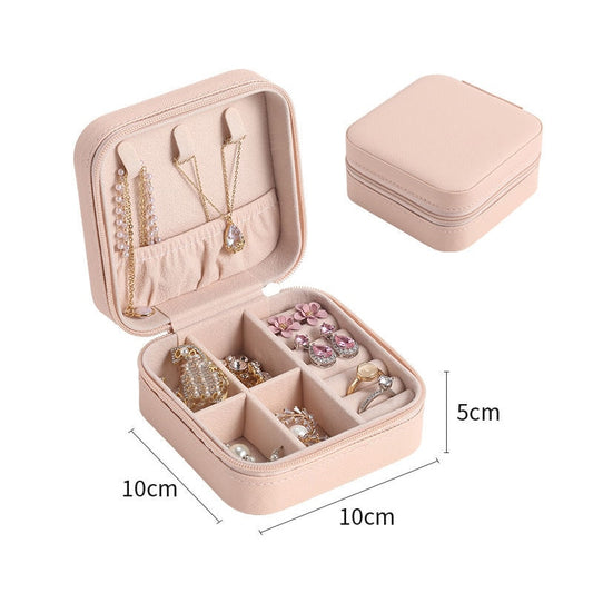 Suytable Leather Jewelry Travel Organizer Box