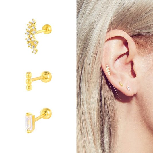 Cute Sterling Silver Stud Earrings