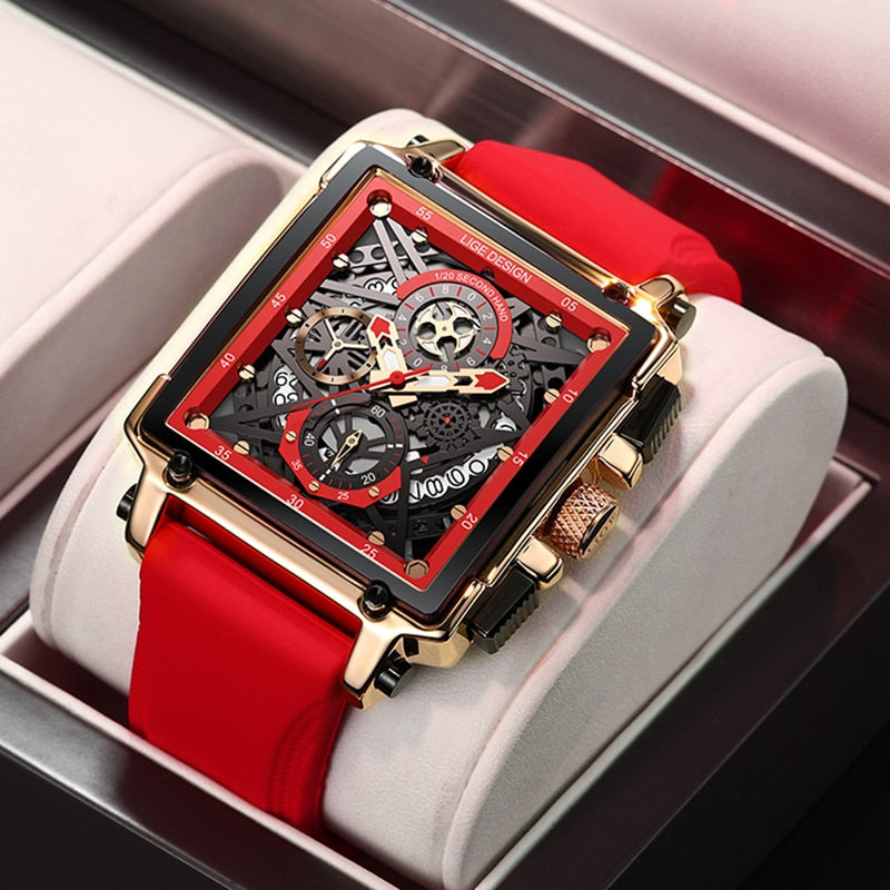 Luxury Hollow Square Sport Watch Success