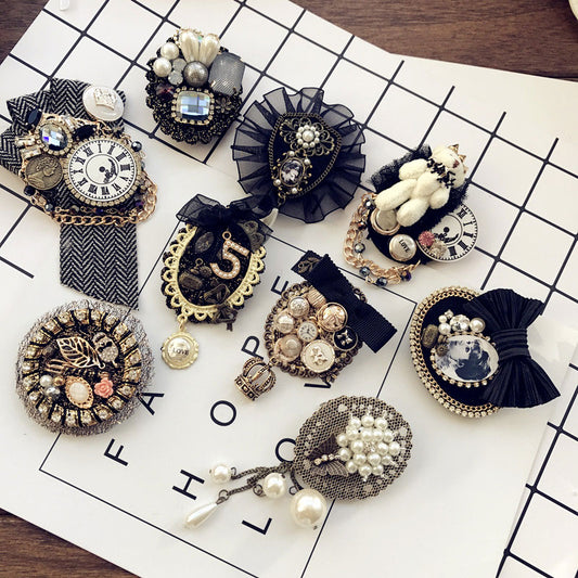 Retro Camellia Lapel Pins & Brooches